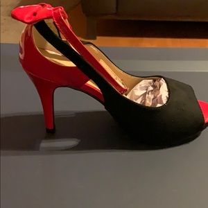 Sexy Red and Black high heel shoe